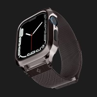 Чохол-ремінець Spigen Metal Fit Pro для Apple Watch 44/45mm (Graphite)