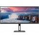 TFT 34" AOC U34V5C/BK, WQHD, VA, 100Гц, 1мс, HDMI, DP, USB-C, USB-hub, HAS, колонки, чорний