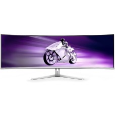 Монітор TFT 49" Philips 49M2C8900, OLED, DQHD, 240Hz, 0.03ms, 2хHDMI, DP, USB-C, USB-hub, HAS, колонки, білий