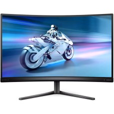 TFT 27" Philips 27M2C5500W, QHD, VA, вигнутий, 240Hz, 0,5ms, 2x HDMI, 2x DP, USB-hub, HAS, сірий