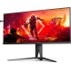 TFT 40" AOC AGON AG405UXC, WQHD, IPS, 144Гц, 1ms, 2xHDMI, DP, USB-C, USB-hub, HAS, чорний з червоним