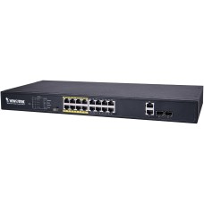 Комутатор VIVOTEK AW-FGT-180D-250, Unmanaged 16xFE PoE + 2xGE Combo Switch