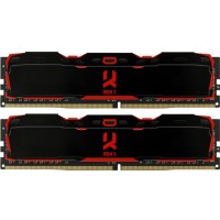 DDR4 16Gb 3200MHz (2*8Gb) GoodRAM IRDM X Black, чорний, Dual Channel Kit, Retail