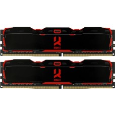 DDR4 16Gb 3200MHz (2*8Gb) GoodRAM IRDM X Black, чорний, Dual Channel Kit, Retail