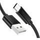 Кабель USB 2.0 AM-Type-C M, 1 м, 3.0A, (18W) PVC чорний Choetech