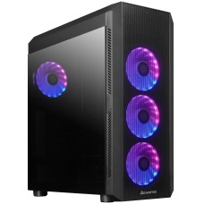 Корпус Chieftec SCORPION 4 GL-04B-UC-OP 4x120mm A-RGB, USB-C, ATX, без БЖ, Black