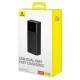 Повербанк (powerbank) портативна батарея Baseus Star-Lord Digital Display 65W, 30000mAh, black