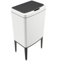 Сенсорне відро для сміття  на ногах 30 л Hengze Sensor Trash Can with Legs-30, інтелектуальне відкривання, білий, товари для дому