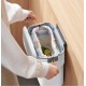 Кухонное навесное мусорное ведро Yiwei Hanging Kitchen Bin, 9 л, с крышкой и подвесным креплением, белый, товары для дома