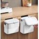 Кухонное навесное мусорное ведро Yiwei Hanging Kitchen Bin, 9 л, с крышкой и подвесным креплением, белый, товары для дома