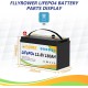 Акумулятор FlyPower LiFePO4 12V/180AH, 2304W*h (літій-залізо-фосфатний акумулятор для ДБЖ (UPS))