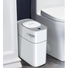 Сенсорне відро для сміття 15л Joybos Smart Sensor Trash Can, 29*16*34 см, інтелектуальне відкривання, з кришкою, білий, товари для дому