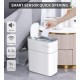 Сенсорне відро для сміття 15л Joybos Smart Sensor Trash Can, 29*16*34 см, інтелектуальне відкривання, з кришкою, білий, товари для дому