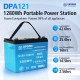 Акумулятор Dipower LiFePO4 12V/100AH (1280W*h), з дисплеєм, Smart BMS, Bluetooth APP (літій-залізо-фосфатний акумулятор для ДБЖ (UPS))