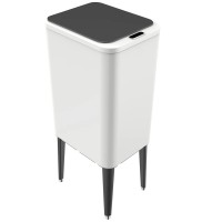 Сенсорне відро для сміття  на ногах 12 л Hengze Sensor Trash Can with Legs-12, інтелектуальне відкривання, білий, товари для дому