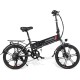 Электровелосипед SAMEBIKE 20LVXD30-II (350 Вт; 10 А/час; 48 В), колеса 20", с ручкой газа, черный