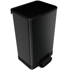 Мусорное ведро Hengze Pedal Trash Can-40, с педалью, 40 л, черный, товары для дома