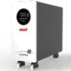 Акумулятор Must LP21-48300, LiFePO4, 51.2V 300AH, 200A/200A (15360 W*h) (W-iFi Smart BMS, літій-залізо-фосфатний акумулятор для ДБЖ (UPS))