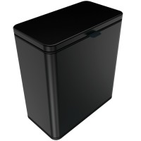 Кухонное навесное мусорное ведро Hengze Wall Mounted Bin, 6 л, с крышкой и подвесным креплением, контейнер, черный, товары для дома