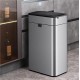 Сенсорное мусорное ведро 60 л Yiwei Sensor Trash Bin-60, двойное открывание, нержавеющая сталь, серебряный, товары для дома