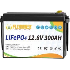 Акумулятор FlyPower LiFePO4 12V/300AH, 3840W*h (літій-залізо-фосфатний акумулятор для ДБЖ (UPS))