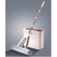 Швабра с отжимом и ведро для пола Topoto M5-4 Sponge Mop, моп 30*136 см, губчатые насадки, ведро 31*13*35 см, товары для дома