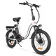 Електровелосипед Samebike CY20 (350 Вт, 12 А*год, 36 В), колеса 20", з ручкою газу, білий