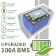 Акумулятор TCBWorth LiFePO4 25,6V/100AH, 2560W*h, 100A (літій-залізо-фосфатний акумулятор для ДБЖ (UPS))