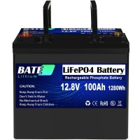 Акумулятор Bate LiFePO4 12.8V/100AH (1280W*h) (літій-залізо-фосфатний акумулятор для ДБЖ (UPS))