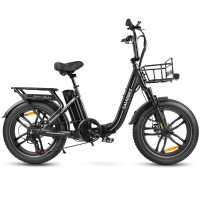 Электровелосипед Samebike C05 Pro (500 Вт, 15 А*ч, 36 В), колеса 20", с ручкой газа, черный