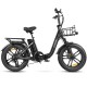 Електровелосипед Samebike C05 Pro (500 Вт, 15 А*год, 36 В), колеса 20", з ручкою газу, чорний