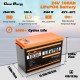 Акумулятор Cloud Energy LiFePO4 24V/100AH, 2560W*h, 100А (з дисплєм, літій-залізо-фосфатний акумулятор для ДБЖ (UPS))