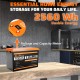 Акумулятор Cloud Energy LiFePO4 24V/100AH, 2560W*h, 100А (з дисплєм, літій-залізо-фосфатний акумулятор для ДБЖ (UPS))