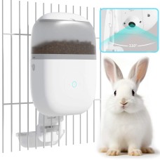 Автоматична годівниця Petwant Smart Pet Feeder для кроликів: 1,8 л, з додатком, таймером, HD-камерою та резервним живленням до 90 днів, для тварин