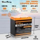 Акумулятор Cloud Energy LiFePO4 12V/100AH, 1280W*h, 100А (з дисплеєм, літій-залізо-фосфатний акумулятор для ДБЖ (UPS))