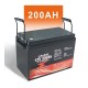 Акумулятор Fuyue LiFePO4 12V/200AH (2400W*h) (літій-залізо-фосфатний акумулятор для ДБЖ (UPS), Bluetooth APP, Smart BMS)