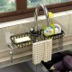 Органайзер для кухни Joybos Drain Rack, держатель для полотенца и губки, 36*13*3,9 см, черный, товары для дома