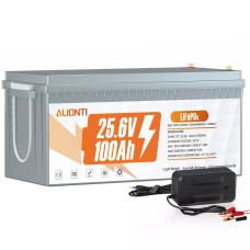 Акумулятор Alionti LiFePO4 25,6V/100AH, 2560W*h, 100A (літій-залізо-фосфатний акумулятор для ДБЖ (UPS))