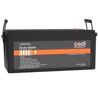 Акумулятор Codi Energy LiFePO4 25.6V/120AH (3072 W*h) (літій-залізо-фосфатний акумулятор для ДБЖ (UPS))