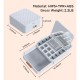 Органайзер для украшений Joybos Portable Jewelry Box, 23,2х19,8х8,3 см (бокс портативный, с зеркалом), белый, товары для дома