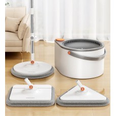 Швабра з 360-градусним віджимом та відром Joybos Z56 Spin Mop, моп 24*24*135 см, 3 змінні мопи в комплекті, товари для дому