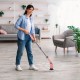 Электрическая щетка для уборки Super Electric CLE Cleaning Brush, набор 8 в 1, розовая, товары для дома