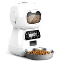 Автоматична годівниця Petwant Automatic Pet Feeder з таймером 3,5 л, з записом голосу, смарт кормушка з автоматичним дозатором, для тварин