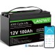 Акумулятор LanPWR LiFePO4 12V/100AH, 100A (1280W*h), Smart BMS, Bluetooth APP (літій-залізо-фосфатний акумулятор для ДБЖ (UPS))