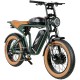 Электровелосипед SAMEBIKE Pilot M20 SR Dual Batteries (1000 Вт + 1000 Вт; 16 А*ч + 16 А*ч; 48 В), колеса 20", с ручкой газа, зеленый