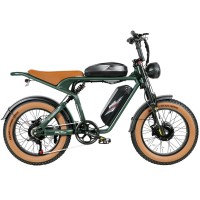 Электровелосипед SAMEBIKE Pilot M20 SR Dual Batteries (1000 Вт + 1000 Вт; 16 А*ч + 16 А*ч; 48 В), колеса 20", с ручкой газа, зеленый