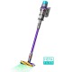 Ручний пилосос Dyson SV23 Gen5 Detect Absolute, акумуляторний, бездротовий пилосос, Nickel/Purple, 446989-01, EU, техніка для дому