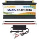 Акумулятор FlyPower LiFePO4 12V/100AH, 1280W*h, 50А/100А (літій-залізо-фосфатний акумулятор для ДБЖ (UPS))