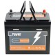 Акумулятор PowMr POW-100AH-12.8V-MINI, 12,8V/100Ah, 1280W*h, 100A (26x17x21 см, LiFePO4, для будинку, котла, сонячних батарей)