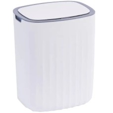 Сенсорное мусорное ведро 12 л Yiwei Sensor Oval Trash Bin-12, водонепроницаемый, белый/золотистый, товары для дома